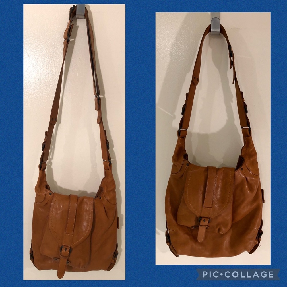 aunts & uncles Leather Saddle Bag, Shoulder or Crossbody Bag